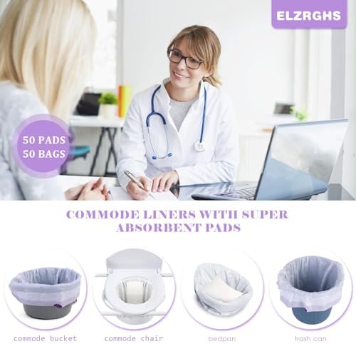 Forros para Comoda Elzrghs con Almohadillas Absorbentes, 50 Forros Aromatizados Lavanda y 50 Almohadillas, Color Blanco - imagen 2