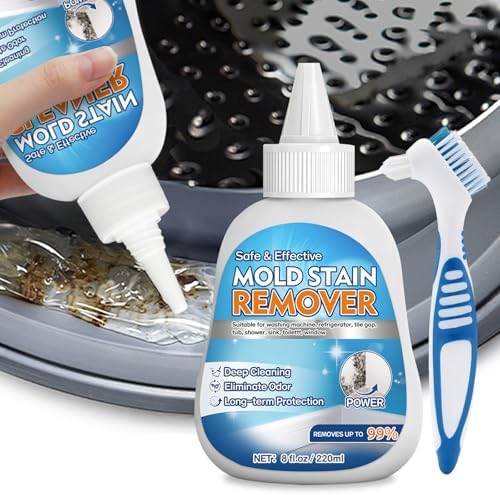 Gel Quitamanchas de Moho AAROVIBE para Sello de Lavadora, Limpiador Espeso sin Frotar para Lavadoras de Carga Frontal, Azulejos y Silicona, Limpieza - imagen 1