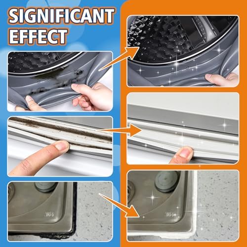 Gel Quitamanchas de Moho AAROVIBE para Sello de Lavadora, Limpiador Espeso sin Frotar para Lavadoras de Carga Frontal, Azulejos y Silicona, Limpieza - imagen 2