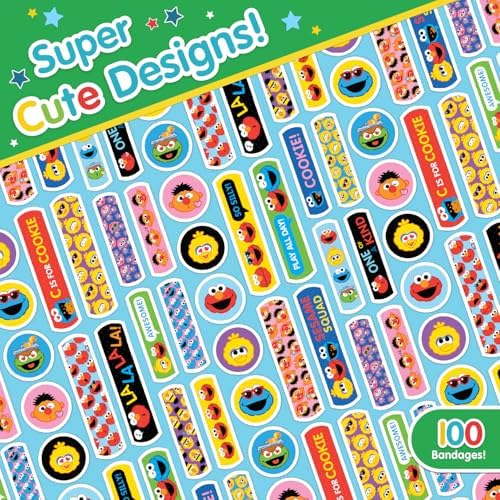 Curitas de Sesame Street para Niños, 100 Piezas | Perfectas para Cumpleaños, Fiestas, Regalos, o como Relleno de Calcetas | Curitas Adhesivas para - imagen 5