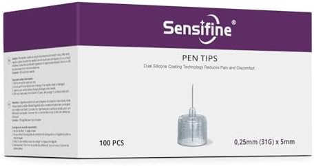 Puntas para Pluma Sensifine 31G x 5mm, Caja de 100, Compatibilidad Universal con la Mayoría de Dispositivos de Pluma - imagen 1