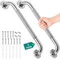 Juego de 2 barras de agarre de 16 pulgadas para bañeras y duchas, barras de seguridad para baño, soportan hasta 500 lbs, acero inoxidable, - imagen 1