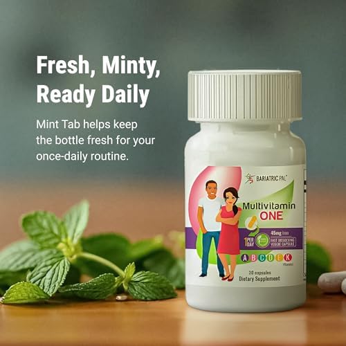 Multivitamínico BariatricPal ONE 1 por Día | Cápsula Multivitamínica Sin Hierro | Fácil de Tragar | Vitamina para Pacientes de Cirugía Bariátrica | - imagen 7
