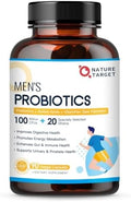 Probióticos para Hombres con Enzimas Digestivas y Prebióticos, 100 Mil Millones de CFUs, con Palma Enana y Arándano para la Salud Prostática y del - imagen 1