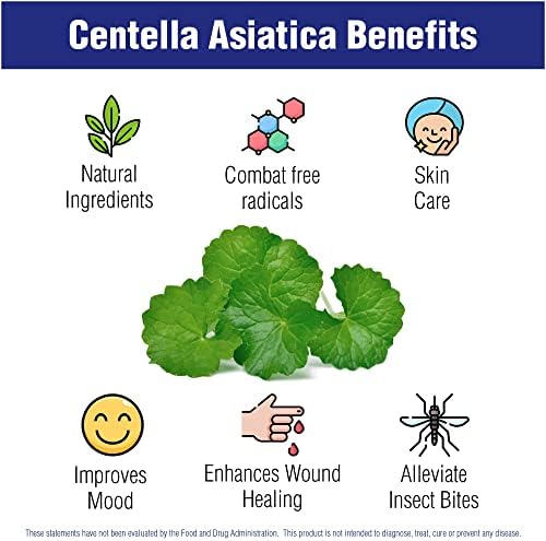 Centella Asiática 500 mg 60 Cápsulas de Natural Systems - Hierba Gotu Kola Hidratante para la Piel - Extracto Beneficioso para Calmar la Mente y el - imagen 7