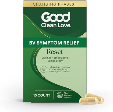 Good Clean Love Reset Suplemento Homeopático Vaginal, Tratamiento para Vaginosis Bacteriana, Alivia Picazón e Irritación, Cuidado Femenino, 10 - imagen 1