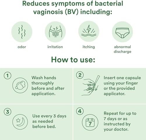 Good Clean Love Reset Suplemento Homeopático Vaginal, Tratamiento para Vaginosis Bacteriana, Alivia Picazón e Irritación, Cuidado Femenino, 10 - imagen 2