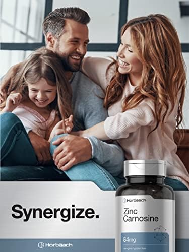 Suplemento de Zinc Carnosina Horbäach | 84 mg por Cápsula | 150 Cápsulas | Sin OGM y Libre de Gluten - imagen 6