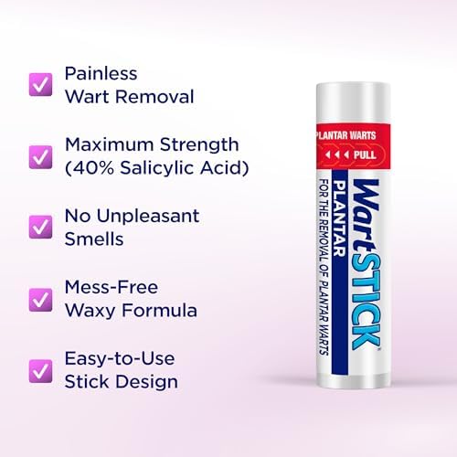 WartStick Plantar - Removedor de Verrugas Plantares con Ácido Salicílico Máxima Fuerza, 0.34 Oz - imagen 2