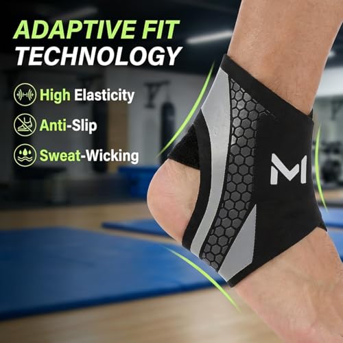 Faja de Tobillo Ajustable 2 Piezas para Hombre y Mujer, Estabilizador Figura-8 con Correas para Baloncesto, Voleibol y Correr, Alivio de Esguince y - imagen 5