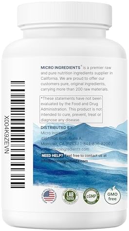 Micro Ingredients Glutatión 1,000mg, 120 Cápsulas Veganas | Suplemento Antioxidante Extra Fuerte para Salud Hepática e Inmunidad | Sin OGM, Sin - imagen 7