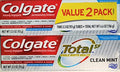 Pasta dental Colgate Total, menta fresca, 2 paquetes de 3.3 oz (6.6 Fl Oz) - imagen 1