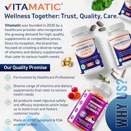 Suplemento Vitamatic de Calcio, Magnesio, Zinc, D3 y Boro | 365 Tabletas Recubiertas | Calcio 1200 mg, Magnesio 420 mg, Zinc 25 mg, Vitamina D3 1000 - imagen 6