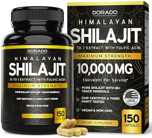 Cápsulas de Shilajit con 85+ Minerales Traza (Suministro de 75 Días, 1000mg por Porción) Shilajit Himalayo para Hombres y Mujeres con Ácido Fúlvico - - imagen 1