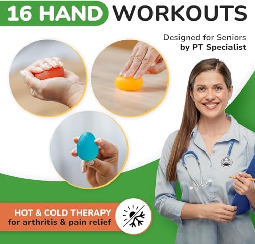 Pelotas de Squeeze para Terapia de Mano para Personas Mayores - Set de 4 Pelotas para Ejercicio de Artritis y Síndrome del Túnel Carpiano - Pelotas - imagen 4