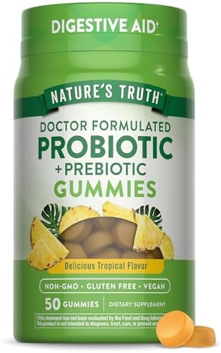 Gomitas Probióticas para Adultos Nature's Truth | 50 Piezas | Suplemento Digestivo Vegano, Sin OGM y Libre de Gluten - imagen 1