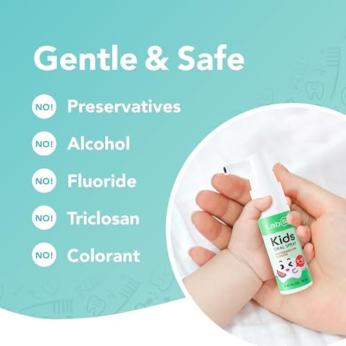 LAB52 Spray Oral para Niños, Ayuda para el Cepillado de Dientes, Cuidado Bucal Diario y Aliento Fresco, Aprobado por Niños, Sin Flúor, Sabor Sandía - imagen 5