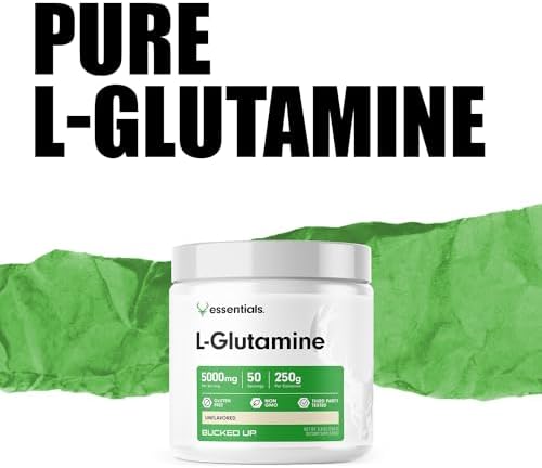 Bucked Up L-Glutamina (5000mg), Esenciales (50 Porciones, 250 Gramos) - imagen 5