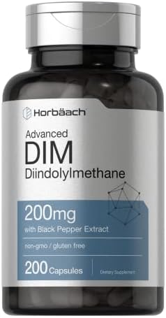 Suplemento DIM Horbäach 200mg | 200 Cápsulas | Extracto de Pimienta Negra | Diindolilmetano Avanzado para Mujeres y Hombres | Sin OGM, Sin Gluten - imagen 1