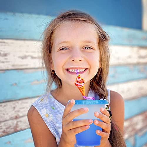 24 Popotes Locos de Playa para Niños - Suministros para Fiesta de Verano, Decoraciones y Regalos de Fin de Año con 2 Cepillos de Limpieza - imagen 4