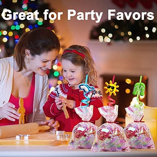 24 Popotes Locos de Playa para Niños - Suministros para Fiesta de Verano, Decoraciones y Regalos de Fin de Año con 2 Cepillos de Limpieza - imagen 5