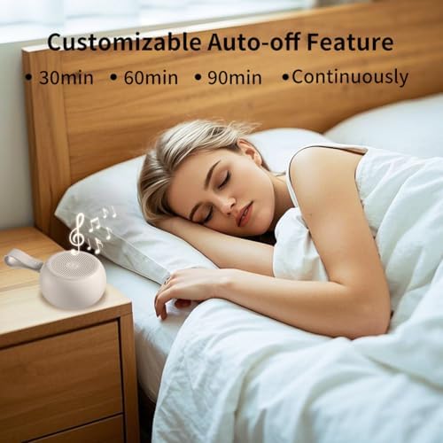 Máquina de Sonido Blanco Easysleep Portátil para Dormir con 30 Sonidos Relajantes, 12 Colores de Luz Nocturna, Función de Temporizador y Recargable - imagen 4