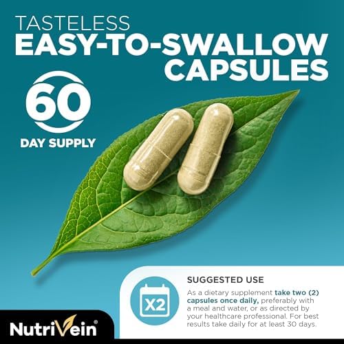 Nutrivein Musgo Marino Orgánico 1600mg con Bladderwrack y Bardana - 120 Cápsulas para Adultos - Superalimento Prebiótico - Salud Inmunológica y - imagen 5