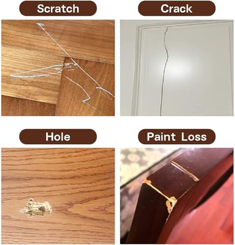 Kit de Reparación de Madera SEISSO, Pintura para Restaurar Muebles de Madera, 12 Colores para Rayones en Pisos, Mesas, Gabinetes y Puertas - imagen 5
