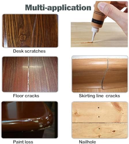 Kit de Reparación de Madera SEISSO, Pintura para Restaurar Muebles de Madera, 12 Colores para Rayones en Pisos, Mesas, Gabinetes y Puertas - imagen 8