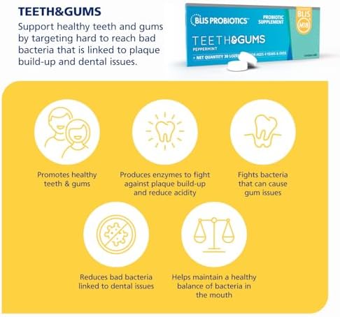 Lozenges Probioticos Orales BLIS para Dientes y Encías - M18, 2.5 Mil Millones de CFU - 30 Pastillas - imagen 2