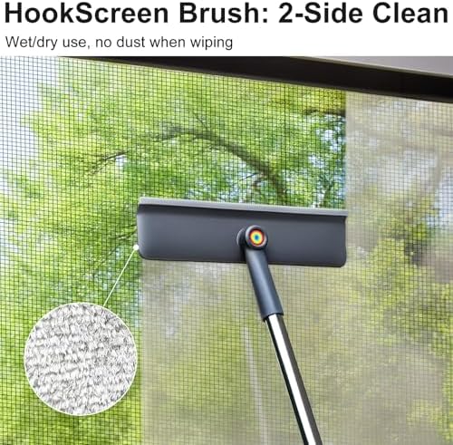 Kit de limpieza de ventanas Purexa 3 en 1 - Limpiador de ventanas de 60 con 3 paños de microfibra y cepillo para pantallas, herramienta ligera y - imagen 7