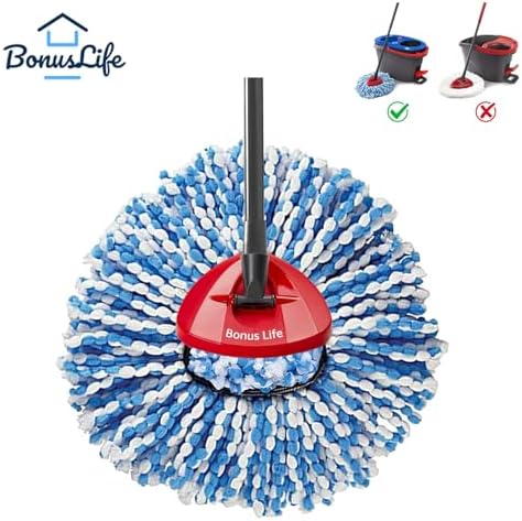 Repuestos de Cabezas de Trapeador O-Ceda RinseClean Dual, Microfibra, Paquete de 6, Fácil Limpieza, Color Azul - imagen 4