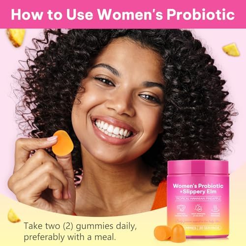 Gomitas Probióticas Vaginales para el Equilibrio del pH Femenino, Hidratación Vaginal y Salud de la Flora, Piña Hawaiiana, 60 Gomitas Veganas - imagen 8