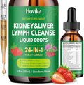 Gotas Detox y Reparación 24 en 1 para Riñón, Hígado y Linfa, Fórmula Inmunológica con Arándano y Cardo Mariano, Sabor Fresa, 2 FL Oz - imagen 1