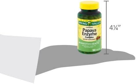 Tabletas Masticables de Complejo Enzimático de Papaya Spring Valley - Paquete de 2, 180 Tabletas en Total - imagen 6