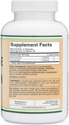 Suplemento de Soporte Articular Glucosamina Condroitina Triple Fuerza (1,500mg Glucosamina, 1,200mg Condroitina) 180 Tabletas, Libre de Gluten, No - imagen 6