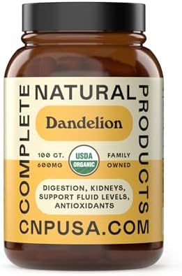 Cápsulas de Raíz de Diente de León Orgánicas 600mg - Suplemento Herbal para Detoxificación Hepática y Digestiva, Vegano, Sin GMO, Sin Rellenos, Libre - imagen 1