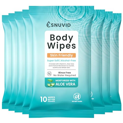 Toallitas Corporales Desechables Extra Grandes para Adultos, Sin Enjuague, 80 Piezas (Paquete de 8) - Suaves y Gentiles, Ideales para Hombres, - imagen 1
