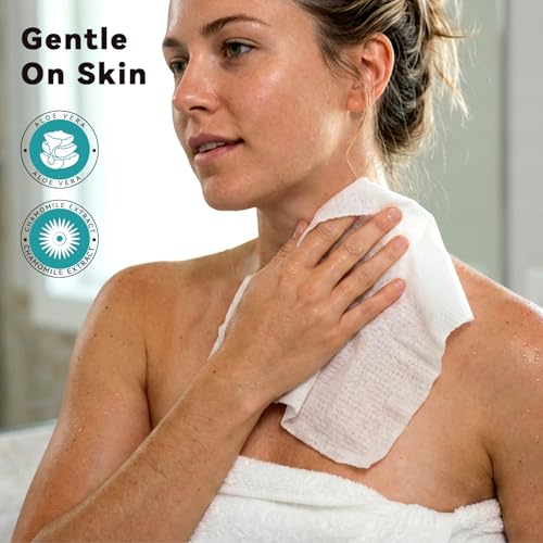 Toallitas Corporales Desechables Extra Grandes para Adultos, Sin Enjuague, 80 Piezas (Paquete de 8) - Suaves y Gentiles, Ideales para Hombres, - imagen 4