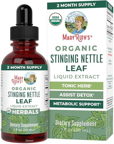 Extracto de Hoja de Ortiga MARYRUTH'S Organics | Suplemento Detox en Gotas Herbales | Orgánico USDA | Vegano | Sin OGM | Sin Gluten | 1 Oz Líquido - imagen 1