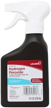 Botella de Spray de Peróxido de Hidrógeno LEADER 3% Solución Antiséptica de ros Auxilios con Recarga, 24 Onzas - imagen 3