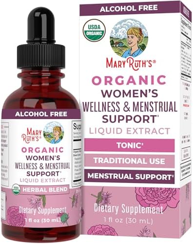 Suplementos Herbales Líquidos Orgánicos para Mujeres MaryRuth Organics | Incluye Ortiga, Hoja de Frambuesa, Raíz de Eleuthero, Baya de Sauzgatillo | - imagen 1