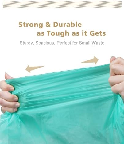 Bolsas de Basura Compostables AYOTEE de 4 Galones, 100 Piezas, Ultra Resistentes y Sin Aroma, para Baño, Cocina, Auto y Mascotas - imagen 6