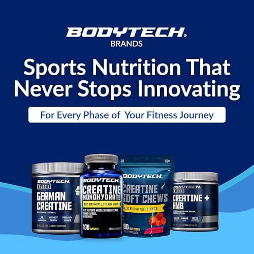 Cápsulas de Creatina Monohidratada BodyTech, Fórmula Micronizada para Hombres y Mujeres, 2250 mg por Porción, Suplemento Pre y Post Entrenamiento, - imagen 8