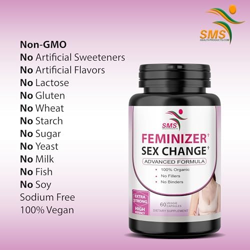 Cápsulas Feminizer para Cambio de Sexo con Pueraria Mirifica - Complejo Potente de Estrógenos para Mujeres Trans - Pechos, Cuerpo, Cabello, Piel y - imagen 2