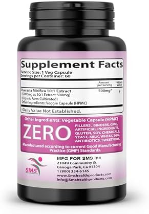 Cápsulas Feminizer para Cambio de Sexo con Pueraria Mirifica - Complejo Potente de Estrógenos para Mujeres Trans - Pechos, Cuerpo, Cabello, Piel y - imagen 8