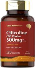 Suplemento de Citicolina Tahoe Nutritionals | 500mg | 120 Cápsulas | CDP Colina | Grado Terapéutico | Sin OGM y Libre de Gluten - imagen 1