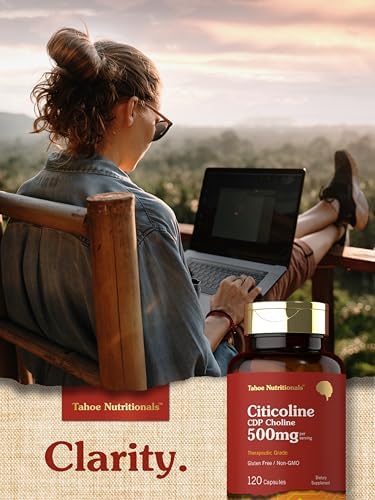 Suplemento de Citicolina Tahoe Nutritionals | 500mg | 120 Cápsulas | CDP Colina | Grado Terapéutico | Sin OGM y Libre de Gluten - imagen 7