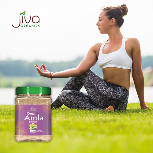 Polvo de Amla Orgánico 1.25 LB (20oz) - Puro, Libre de Gluten, No Transgénico, Vitamina C, Bolsa a Granel, 100% Natural - Jiva Organics - imagen 8