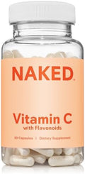 NAKED Vitamina C - Cápsulas de 500mg de Ácido Ascórbico con Bioflavonoides Cítricos - Antioxidante Diario y Soporte Inmunológico - Veganas, No GMO - - imagen 1